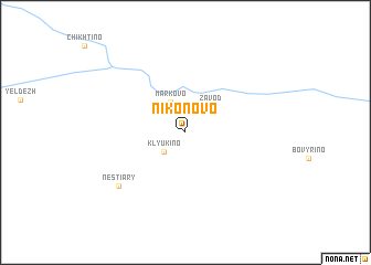 map of Nikonovo