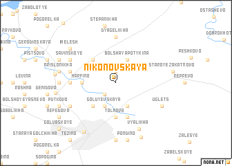 map of Nikonovskaya