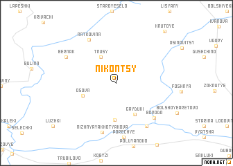 map of Nikontsy