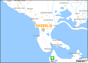 map of Nikópolis