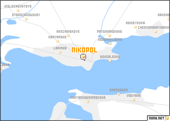 map of Nikopolʼ