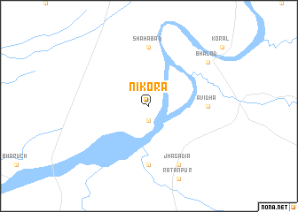 map of Nikora