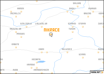 map of Nīkrāce