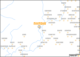map of Nikrowa