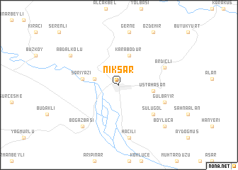 map of Niksar