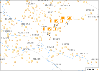 map of Nikšići