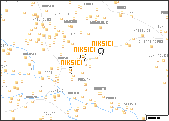 map of Nikšići