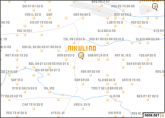 map of Nikulino