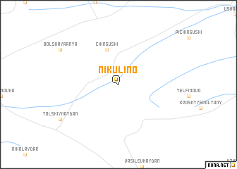 map of Nikulino