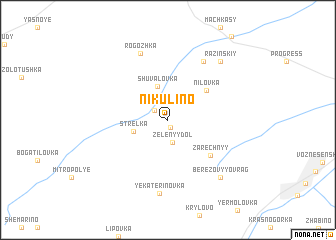 map of Nikulino