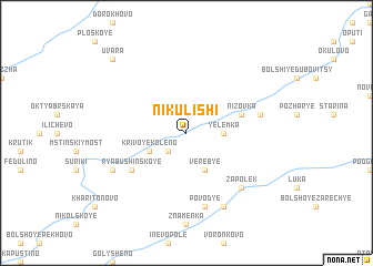 map of Nikulishi