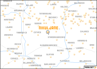 map of Nikuljane