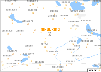 map of Nikulkino