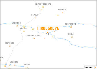 map of Nikul\