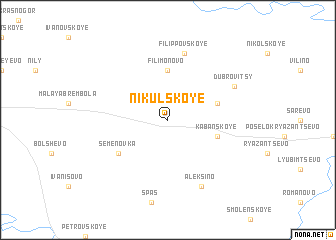 map of Nikul\