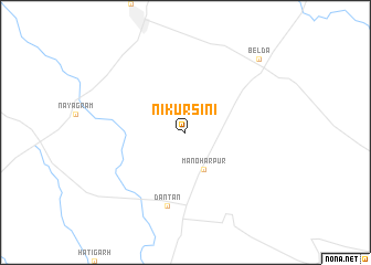 map of Nikursīni