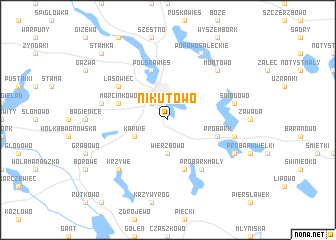map of Nikutowo