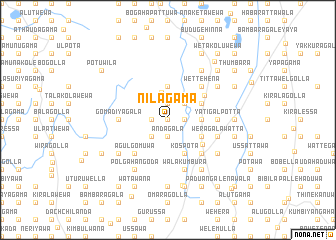 map of Nilagama