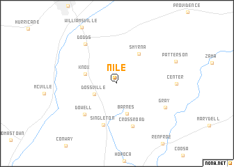 map of Nile