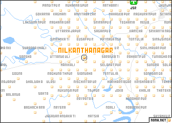 map of Nilkānthanagar
