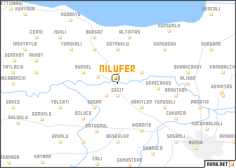 map of Nilüfer