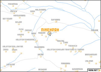 map of Nīmeh Rāh