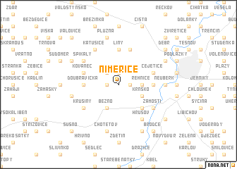 map of Niměřice