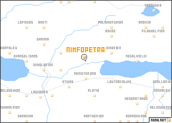 map of Nimfópetra