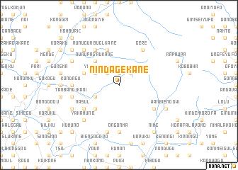 map of Nindagekane