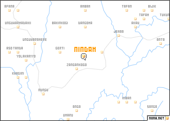 map of Nindam