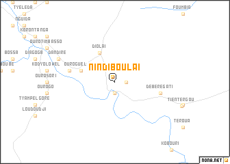 map of Nindiboulaï