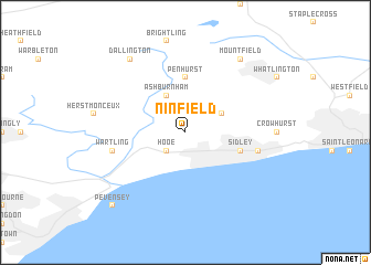 map of Ninfield