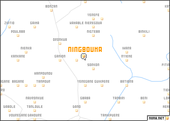map of Ningbouma