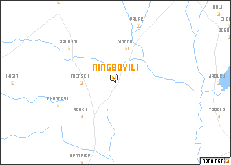 map of Ningboyili