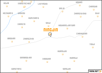 map of Ningjin