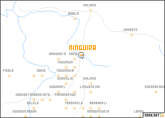 map of Ninguira