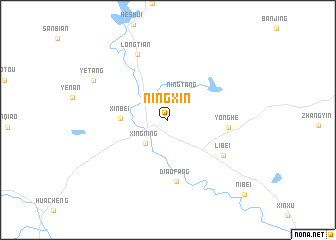 map of Ningxin