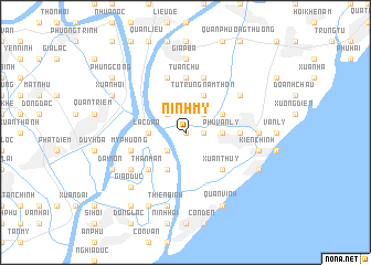 map of Ninh Mỹ