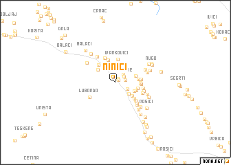 map of Ninići