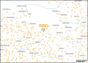 map of Ninići