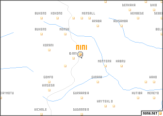 map of Nīnī