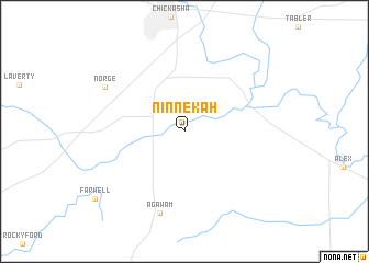 map of Ninnekah