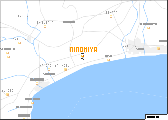 map of Ninomiya