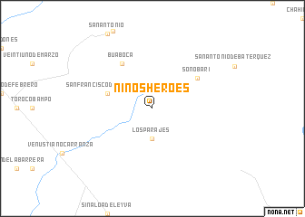 map of Niños Héroes