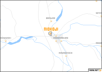 map of Niō-koji