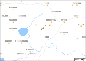 map of Nionfala