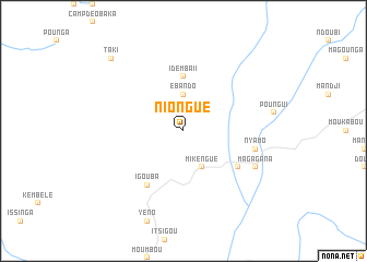 map of Niongué