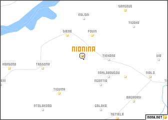 map of Nionina