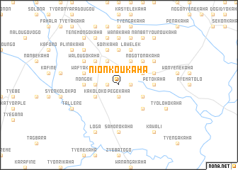 map of Nionkoukaha