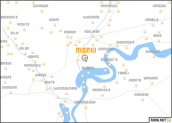 map of Niorki